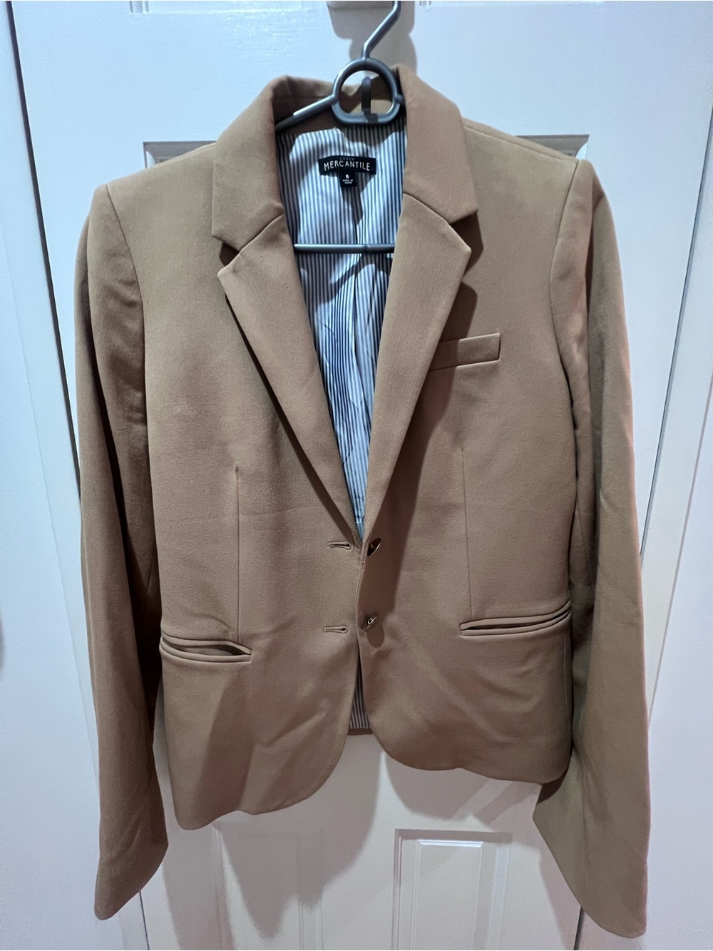 J. Crew Camel Tan Women's Blazer - Classic Two-Button Jacket